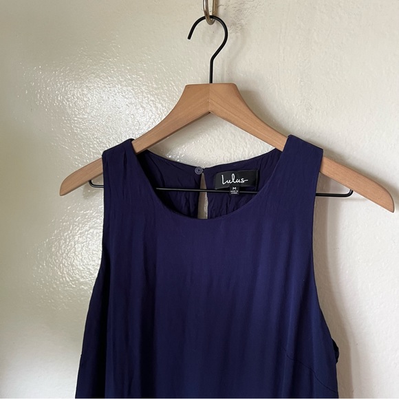 Lulus | Sassy Sweetheart Navy Blue Shift Dress - Picture 3 of 7